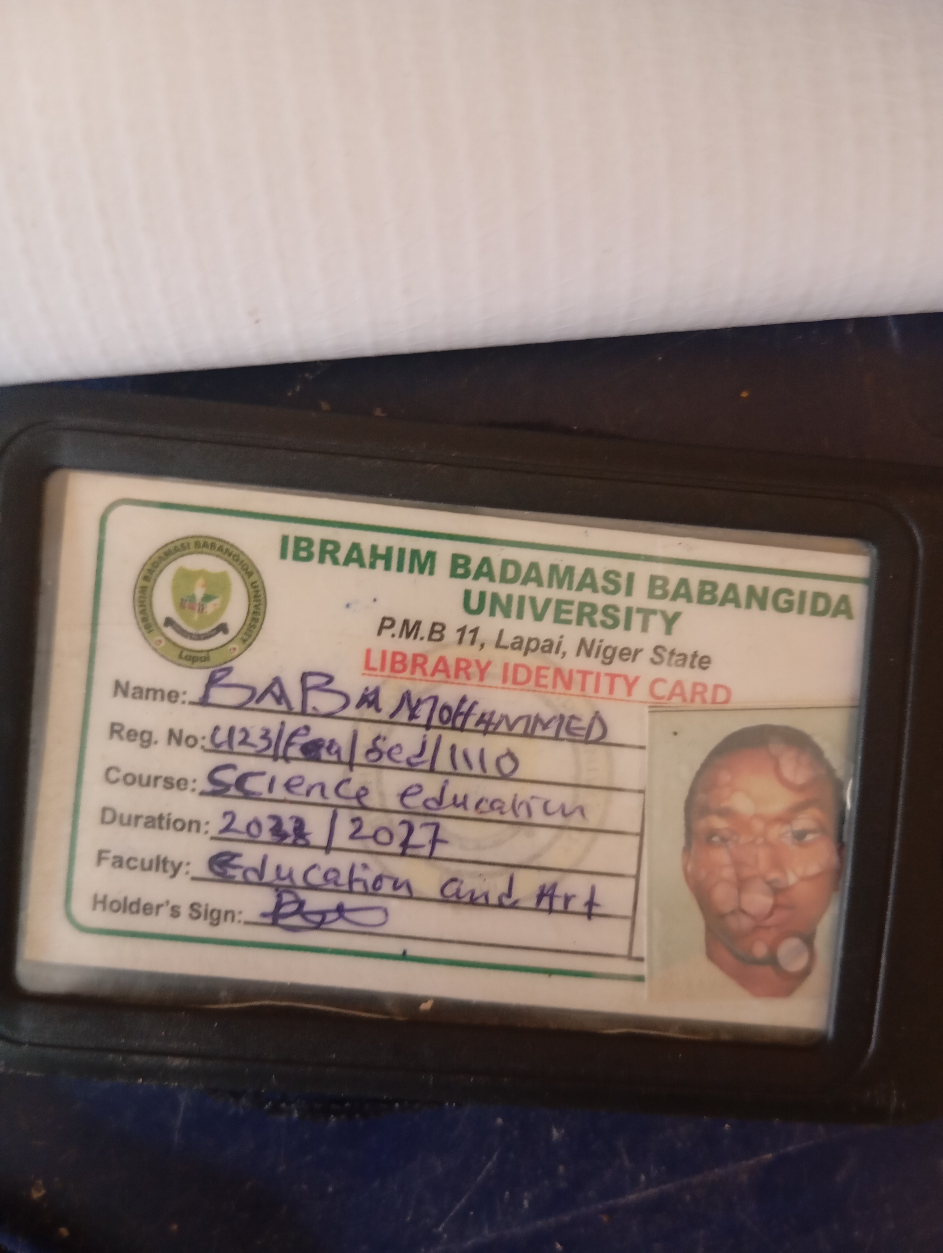 Student I.D card
